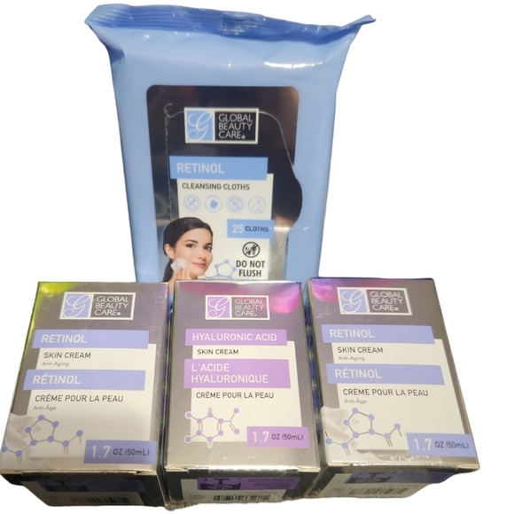 Global Beauty Care Other - Global Beauty Care Beauty 4 Piece Set Retinol & Hyaluronic Acid